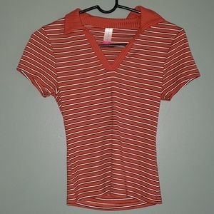 Striped (sweater- like) T-shirt